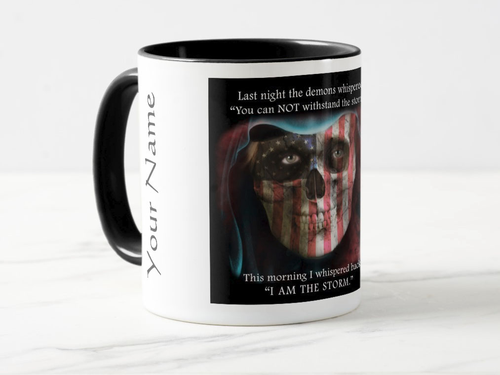 I Am The Storm coffee mug