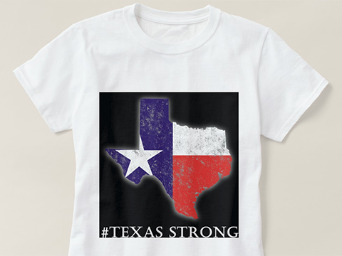 #Texas Strong women's tshirt
